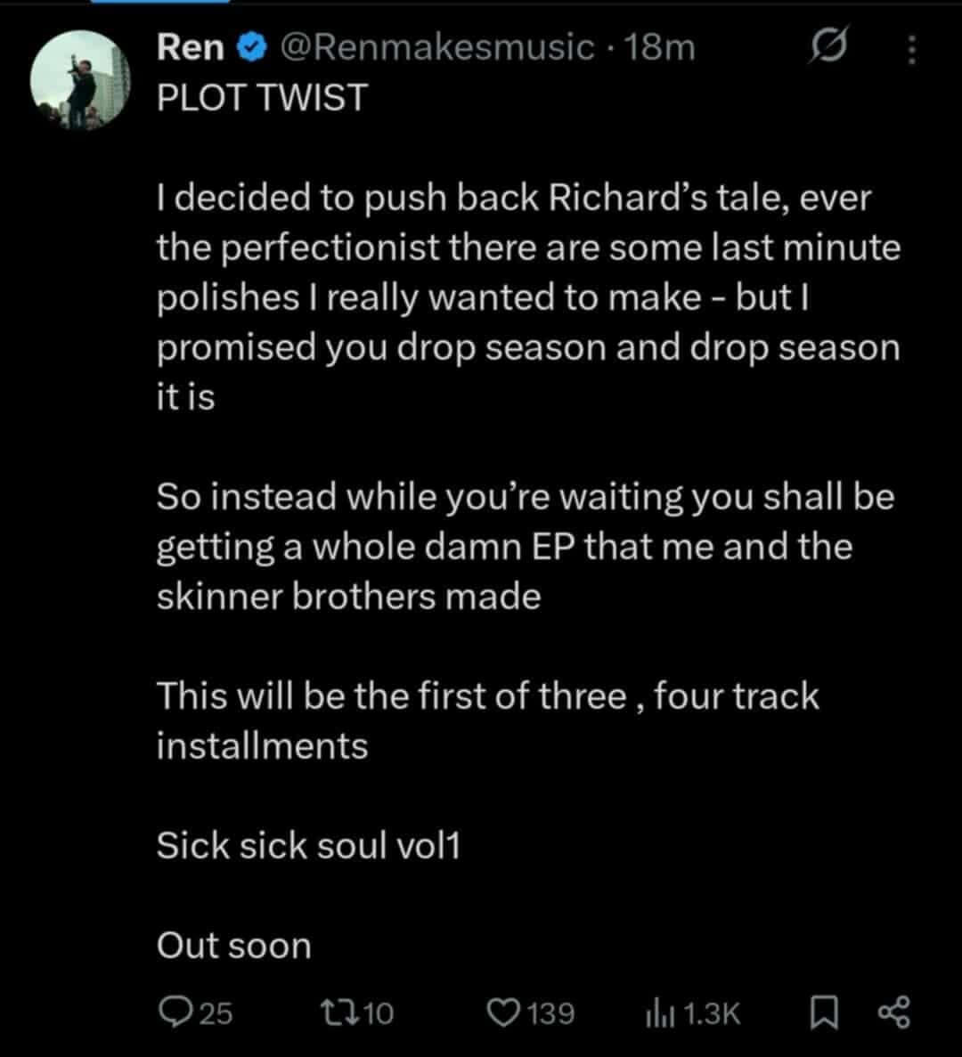 Sick Sick Soul, Vol. 1 Release News!