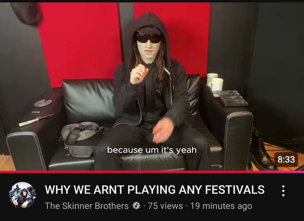 Sunday Service: Why We Aren't Playing Any Festivals